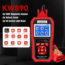 Load image into Gallery viewer, KONNWEI KW890 2 in 1 Car OBD2 Fault Detector + Maintenance Light Reseter, KW890