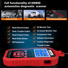 Load image into Gallery viewer, KONNWEI KW890 2 in 1 Car OBD2 Fault Detector + Maintenance Light Reseter, KW890