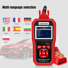 Load image into Gallery viewer, KONNWEI KW890 2 in 1 Car OBD2 Fault Detector + Maintenance Light Reseter, KW890