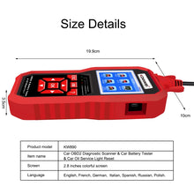 Load image into Gallery viewer, KONNWEI KW890 2 in 1 Car OBD2 Fault Detector + Maintenance Light Reseter, KW890