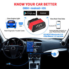 Load image into Gallery viewer, KONNWEI KW903 Bluetooth 5.0 OBD2 Car Fault Diagnostic Scan Tools Support IOS / Android, KW903