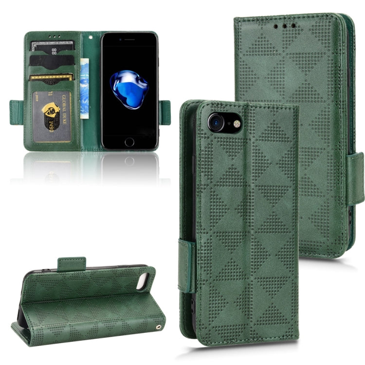Symmetrical Triangle Leather Phone Case, For iPhone SE 2022 / SE 2020 / 8 / 7
