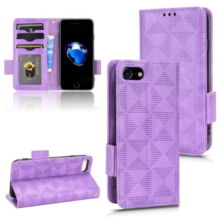 Symmetrical Triangle Leather Phone Case, For iPhone SE 2022 / SE 2020 / 8 / 7