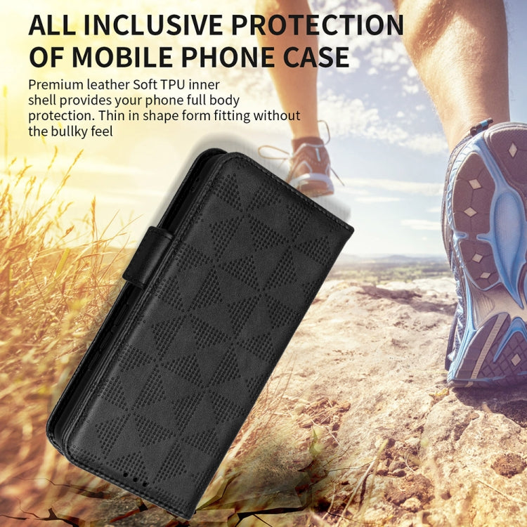 Symmetrical Triangle Leather Phone Case, For iPhone SE 2022 / SE 2020 / 8 / 7