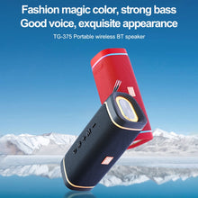 Load image into Gallery viewer, T&amp;G TG375 Outdoor Portable LED Light RGB Wireless Bluetooth Speaker Subwoofer, TG375