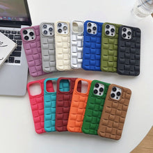 Load image into Gallery viewer, 3D Cube Weave Texture Skin Feel Phone Case, For iPhone 14 Plus, For iPhone 13 Pro Max, For iPhone 13 Pro