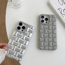 Load image into Gallery viewer, 3D Cube Weave Texture Skin Feel Phone Case, For iPhone 14 Plus, For iPhone 13 Pro Max, For iPhone 13 Pro