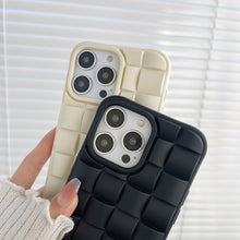 Load image into Gallery viewer, 3D Cube Weave Texture Skin Feel Phone Case, For iPhone 14 Plus, For iPhone 13 Pro Max, For iPhone 13 Pro
