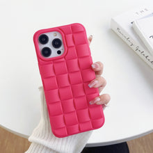 Load image into Gallery viewer, 3D Cube Weave Texture Skin Feel Phone Case, For iPhone 14 Plus, For iPhone 13 Pro Max, For iPhone 13 Pro
