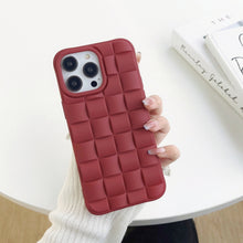 Load image into Gallery viewer, 3D Cube Weave Texture Skin Feel Phone Case, For iPhone 12, For iPhone 11 Pro Max, For iPhone 11