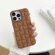 Load image into Gallery viewer, 3D Cube Weave Texture Skin Feel Phone Case, For iPhone 12, For iPhone 11 Pro Max, For iPhone 11