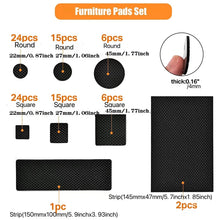 Load image into Gallery viewer, 95 in 1 EVA Self Adhesive Anti Slip Furniture Leg Pads Set, 93PCS/Set