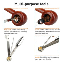 Load image into Gallery viewer, FIREDOG CL78 3 in 1 Pipe Cleaner Carbon Knife Pipe Holder