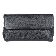 Load image into Gallery viewer, FIREDOG CL07 Portable Handcrafted Cowhide Double Pipe Bag