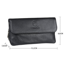 Load image into Gallery viewer, FIREDOG CL07 Portable Handcrafted Cowhide Double Pipe Bag
