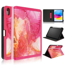 Load image into Gallery viewer, Marble Pattern Stitching Leather Tablet Case