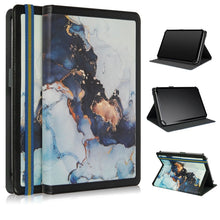 Load image into Gallery viewer, Marble Pattern Stitching Leather Tablet Case