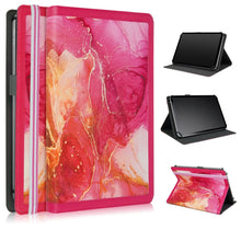 Load image into Gallery viewer, Marble Pattern Stitching Leather Tablet Case
