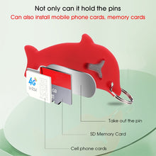 Load image into Gallery viewer, 3pcs 2 in 1 Phone Tablet Card Removal Needle Dolphin Shape Card Opening Needle Cover