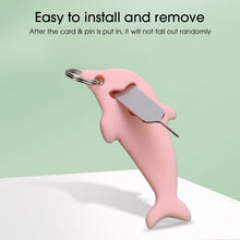 Load image into Gallery viewer, 3pcs 2 in 1 Phone Tablet Card Removal Needle Dolphin Shape Card Opening Needle Cover