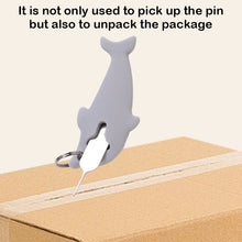Load image into Gallery viewer, 3pcs 2 in 1 Phone Tablet Card Removal Needle Dolphin Shape Card Opening Needle Cover