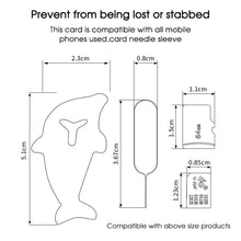 Load image into Gallery viewer, 3pcs 2 in 1 Phone Tablet Card Removal Needle Dolphin Shape Card Opening Needle Cover