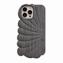 Load image into Gallery viewer, Wood Grain Shell Shape TPU Phone Case, For iPhone 12 Pro, For iPhone 12 Pro Max, For iPhone 11, For iPhone 11 Pro Max