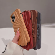 Load image into Gallery viewer, Wood Grain Shell Shape TPU Phone Case, For iPhone 12 Pro, For iPhone 12 Pro Max, For iPhone 11, For iPhone 11 Pro Max