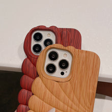 Load image into Gallery viewer, Wood Grain Shell Shape TPU Phone Case, For iPhone 12 Pro, For iPhone 12 Pro Max, For iPhone 11, For iPhone 11 Pro Max