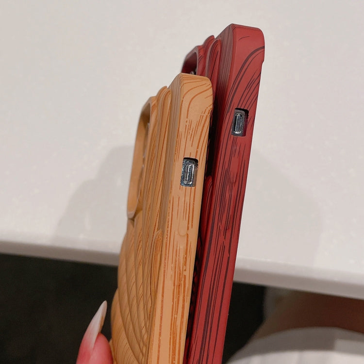 Wood Grain Shell Shape TPU Phone Case, For iPhone 12 Pro, For iPhone 12 Pro Max, For iPhone 11, For iPhone 11 Pro Max
