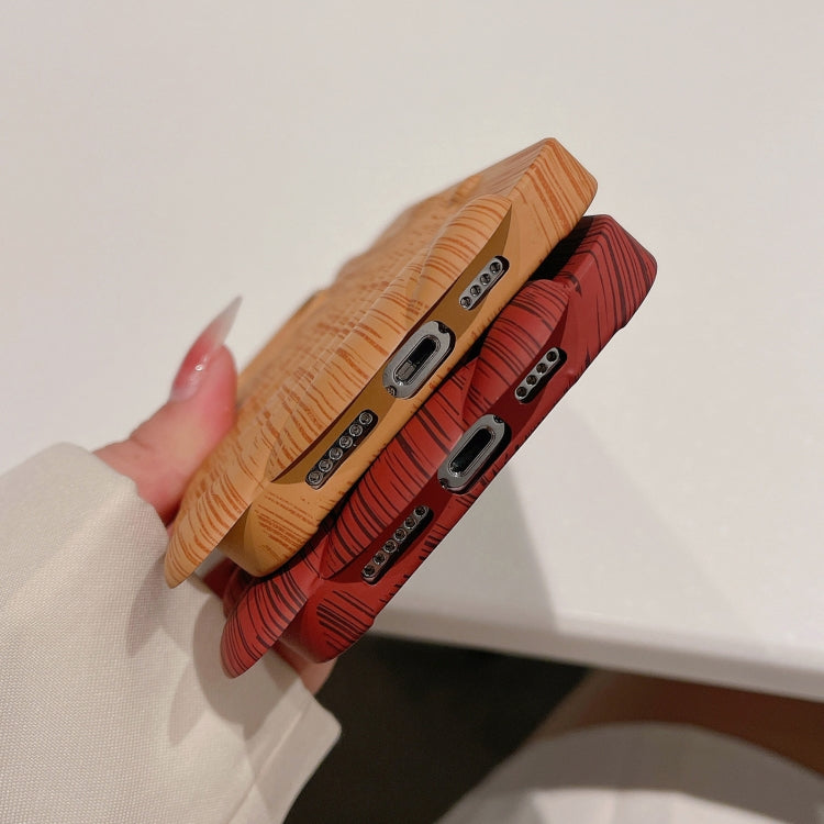 Wood Grain Shell Shape TPU Phone Case, For iPhone 12 Pro, For iPhone 12 Pro Max, For iPhone 11, For iPhone 11 Pro Max