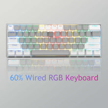 Load image into Gallery viewer, AULA F3261 Type-C Wired Hot Swappable 61 Keys RGB Mechanical Keyboard