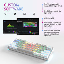 Load image into Gallery viewer, AULA F3261 Type-C Wired Hot Swappable 61 Keys RGB Mechanical Keyboard