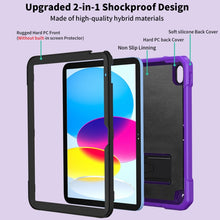 Load image into Gallery viewer, Bumblebee Silicone + PC Shockproof Tablet Case with Holder, For iPad 10th Gen 10.9 2022
