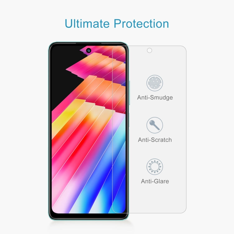 10pcs 0.26mm 9H 2.5D Tempered Glass Film, For Infinix Hot 30 (10 PCS), For Infinix Hot 30i (10 PCS)