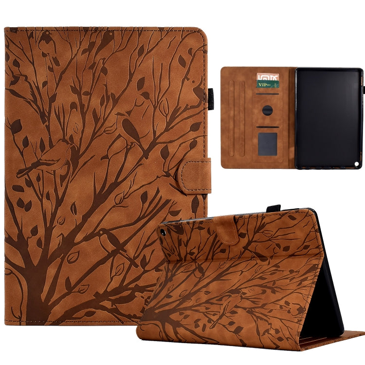 Fortune Tree Pressure Flower PU Tablet Case with Wake-up / Sleep Function, For iPad 10.2 2019 2020 / iPad 10.5 2017 2019, For iPad 10.9 2022 / 2025, For iPad Air / Air 2 / 9.7 2017 2018, For iPad Pro 11 / Air 4 10.9 2020 / Air 5 10.9                   ...