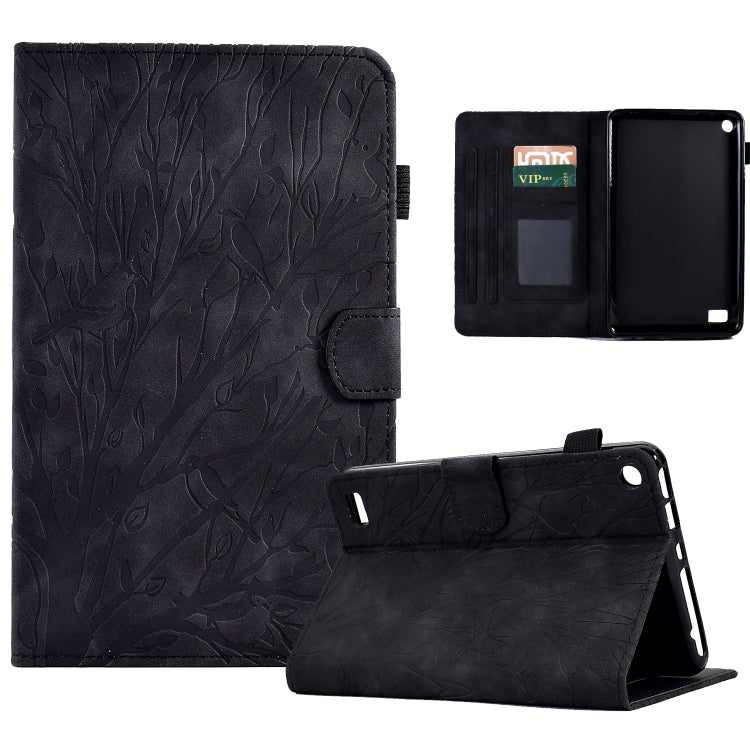 Fortune Tree Pressure Flower PU Tablet Case with Wake-up / Sleep Function, For iPad 10.2 2019 2020 / iPad 10.5 2017 2019, For iPad 10.9 2022 / 2025, For iPad Air / Air 2 / 9.7 2017 2018, For iPad Pro 11 / Air 4 10.9 2020 / Air 5 10.9                   ...