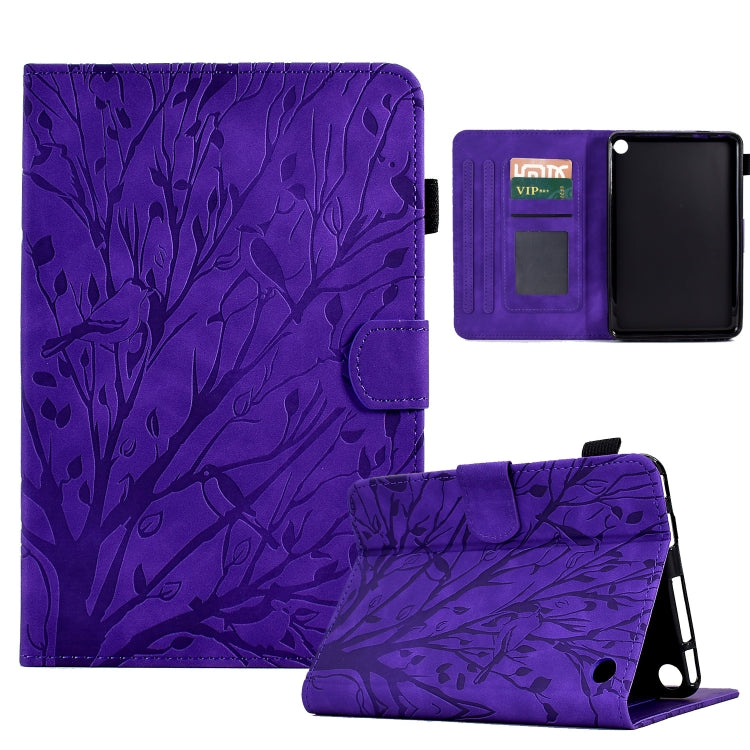 Fortune Tree Pressure Flower PU Tablet Case with Wake-up / Sleep Function, For Amazon Fire 7 2022, For Amazon Kindle Paperwhite / 2 / 3 / 4, For Amazon Kindle Paperwhite 2021, For Lenovo M10 HD 2nd X306X, For Huawei MatePad SE                          ...