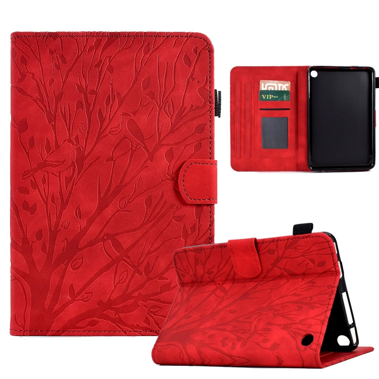 Fortune Tree Pressure Flower PU Tablet Case with Wake-up / Sleep Function, For Amazon Fire 7 2022, For Amazon Kindle Paperwhite / 2 / 3 / 4, For Amazon Kindle Paperwhite 2021, For Lenovo M10 HD 2nd X306X, For Huawei MatePad SE                          ...