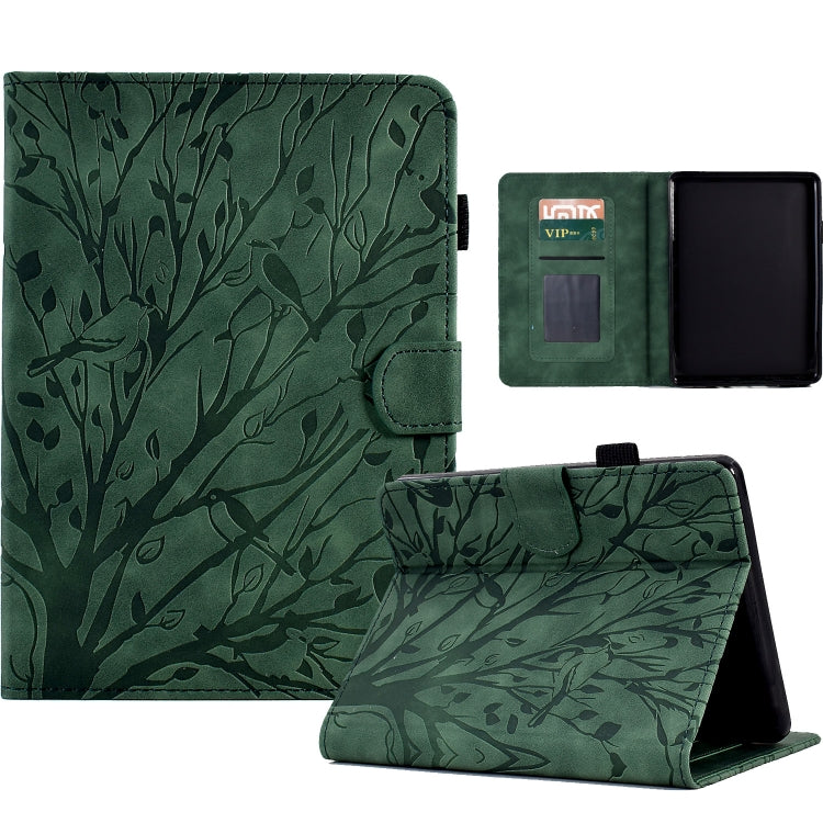 Fortune Tree Pressure Flower PU Tablet Case with Wake-up / Sleep Function, For Amazon Fire 7 2022, For Amazon Kindle Paperwhite / 2 / 3 / 4, For Amazon Kindle Paperwhite 2021, For Lenovo M10 HD 2nd X306X, For Huawei MatePad SE                          ...