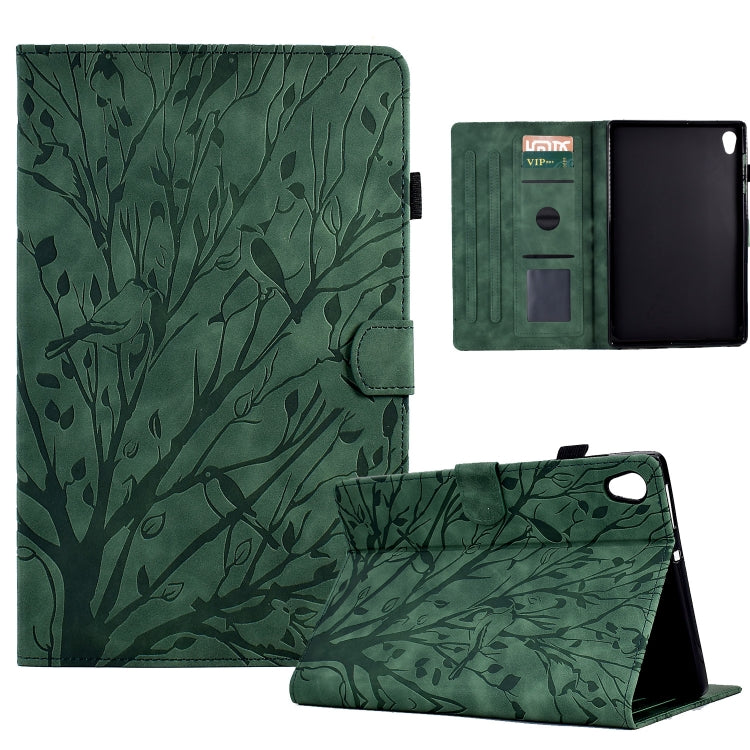 Fortune Tree Pressure Flower PU Tablet Case with Wake-up / Sleep Function, For Amazon Fire 7 2022, For Amazon Kindle Paperwhite / 2 / 3 / 4, For Amazon Kindle Paperwhite 2021, For Lenovo M10 HD 2nd X306X, For Huawei MatePad SE                          ...