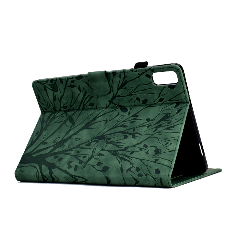Fortune Tree Pressure Flower PU Tablet Case with Wake-up / Sleep Function, For Lenovo Tab M9, For Lenovo Tab M10 Gen 3, For Lenovo M10 Plus, For Lenovo Tab M10 Plus 3rd Gen, For Lenovo Tab P11 Gen 2, For Lenovo Tab P11 J606F, For Lenovo Tab P11 Pro Gen...