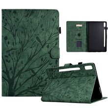 Load image into Gallery viewer, Fortune Tree Pressure Flower PU Tablet Case with Wake-up / Sleep Function, For Lenovo Tab M9, For Lenovo Tab M10 Gen 3, For Lenovo M10 Plus, For Lenovo Tab M10 Plus 3rd Gen, For Lenovo Tab P11 Gen 2, For Lenovo Tab P11 J606F, For Lenovo Tab P11 Pro Gen...