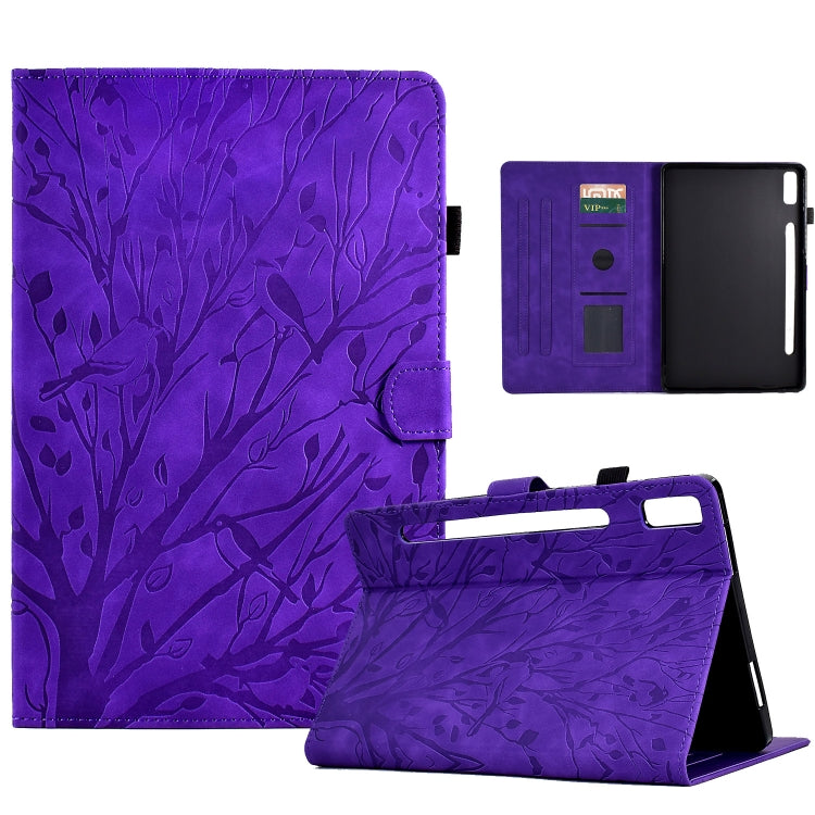Fortune Tree Pressure Flower PU Tablet Case with Wake-up / Sleep Function, For Lenovo Tab M9, For Lenovo Tab M10 Gen 3, For Lenovo M10 Plus, For Lenovo Tab M10 Plus 3rd Gen, For Lenovo Tab P11 Gen 2, For Lenovo Tab P11 J606F, For Lenovo Tab P11 Pro Gen...