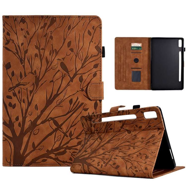 Fortune Tree Pressure Flower PU Tablet Case with Wake-up / Sleep Function, For Lenovo Tab M9, For Lenovo Tab M10 Gen 3, For Lenovo M10 Plus, For Lenovo Tab M10 Plus 3rd Gen, For Lenovo Tab P11 Gen 2, For Lenovo Tab P11 J606F, For Lenovo Tab P11 Pro Gen...
