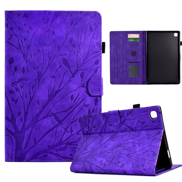 Fortune Tree Pressure Flower PU Tablet Case with Wake-up / Sleep Function, For Samsung Galaxy Tab S6 Lite, For Samsung Galaxy Tab A7 Lite, For Samsung Galaxy Tab A7 2020, For Samsung Galaxy Tab A 10.1 2019, For Samsung Galaxy Tab A 10.1 2016