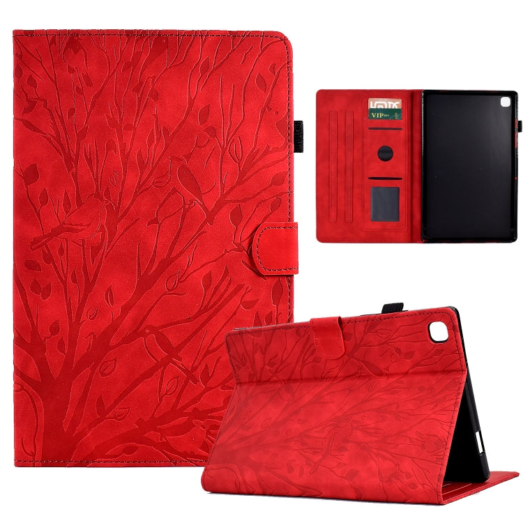 Fortune Tree Pressure Flower PU Tablet Case with Wake-up / Sleep Function, For Samsung Galaxy Tab S6 Lite, For Samsung Galaxy Tab A7 Lite, For Samsung Galaxy Tab A7 2020, For Samsung Galaxy Tab A 10.1 2019, For Samsung Galaxy Tab A 10.1 2016