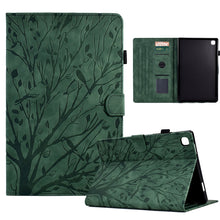 Load image into Gallery viewer, Fortune Tree Pressure Flower PU Tablet Case with Wake-up / Sleep Function, For Samsung Galaxy Tab S6 Lite, For Samsung Galaxy Tab A7 Lite, For Samsung Galaxy Tab A7 2020, For Samsung Galaxy Tab A 10.1 2019, For Samsung Galaxy Tab A 10.1 2016