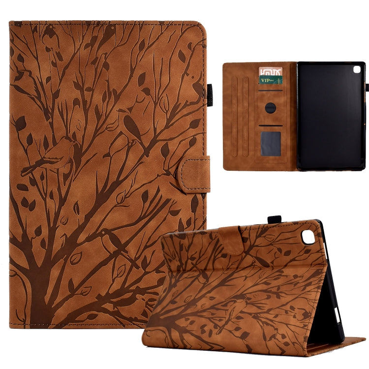 Fortune Tree Pressure Flower PU Tablet Case with Wake-up / Sleep Function, For Samsung Galaxy Tab S6 Lite, For Samsung Galaxy Tab A7 Lite, For Samsung Galaxy Tab A7 2020, For Samsung Galaxy Tab A 10.1 2019, For Samsung Galaxy Tab A 10.1 2016