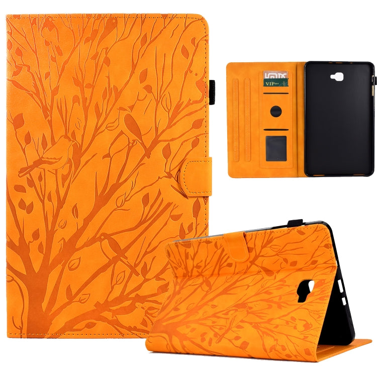 Fortune Tree Pressure Flower PU Tablet Case with Wake-up / Sleep Function, For Samsung Galaxy Tab S6 Lite, For Samsung Galaxy Tab A7 Lite, For Samsung Galaxy Tab A7 2020, For Samsung Galaxy Tab A 10.1 2019, For Samsung Galaxy Tab A 10.1 2016